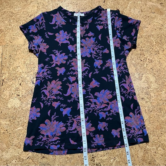 Rag & Bone All Over Floral Organic Cotton Fitted Short Sleeve Tee Sz S - Picture 8 of 10